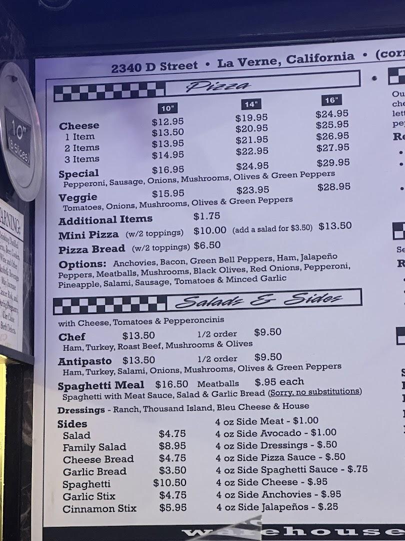 Warehouse Pizza